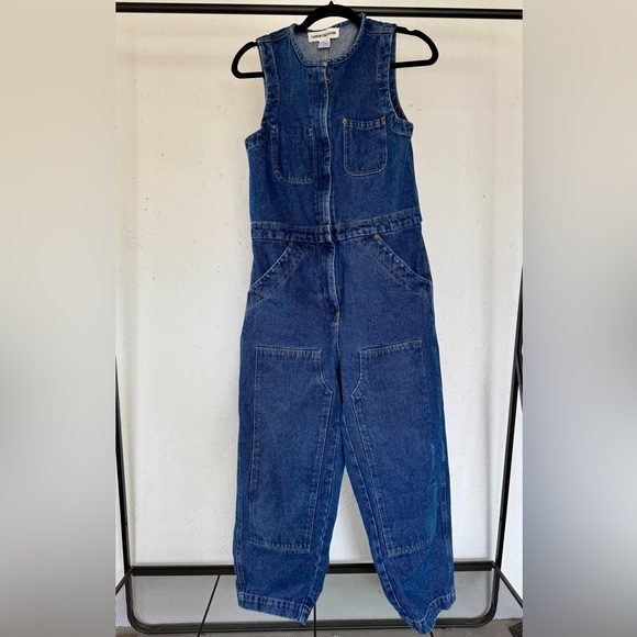 Like New Caron Callahan Tobias Denim Jumpsuit - Picture 1 of 2